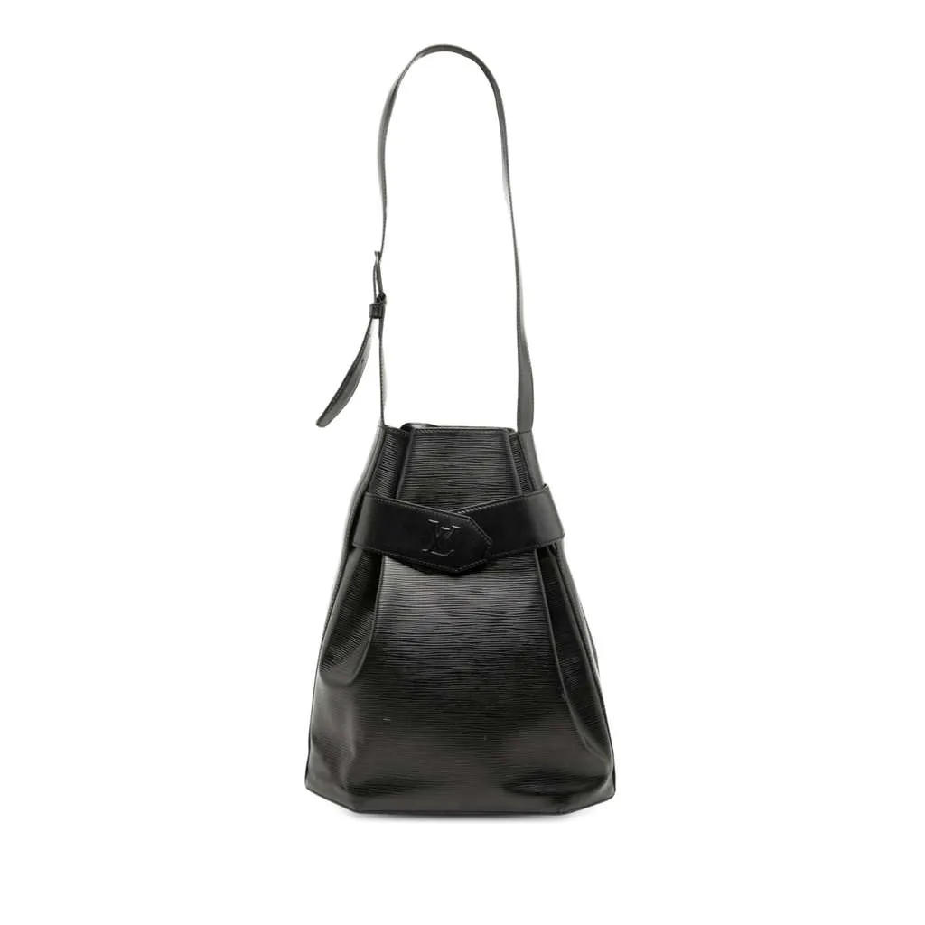 Louis Vuitton Epi Sac D Epaule PM Black Leather Very good - Front View
