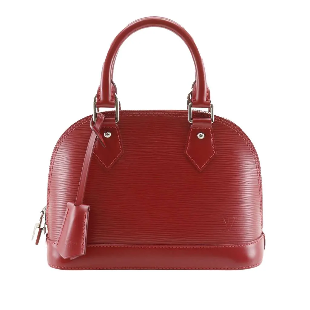 Louis Vuitton Epi Alma BB Red Leather Very good - Front View