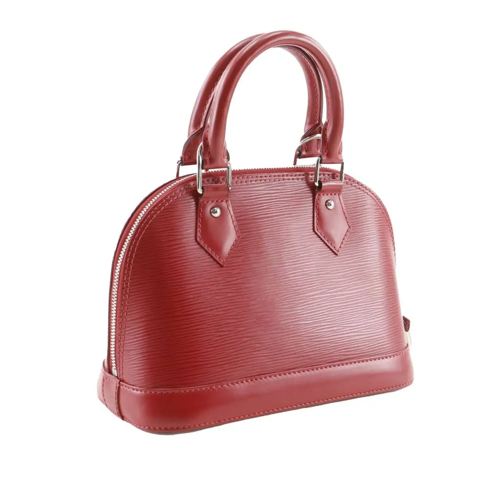 Louis Vuitton Epi Alma BB Red Leather Very good - Inside View