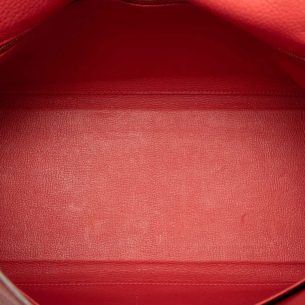 Hermès Clemence Kelly II Retourne 35 Red Leather Very good - Model View