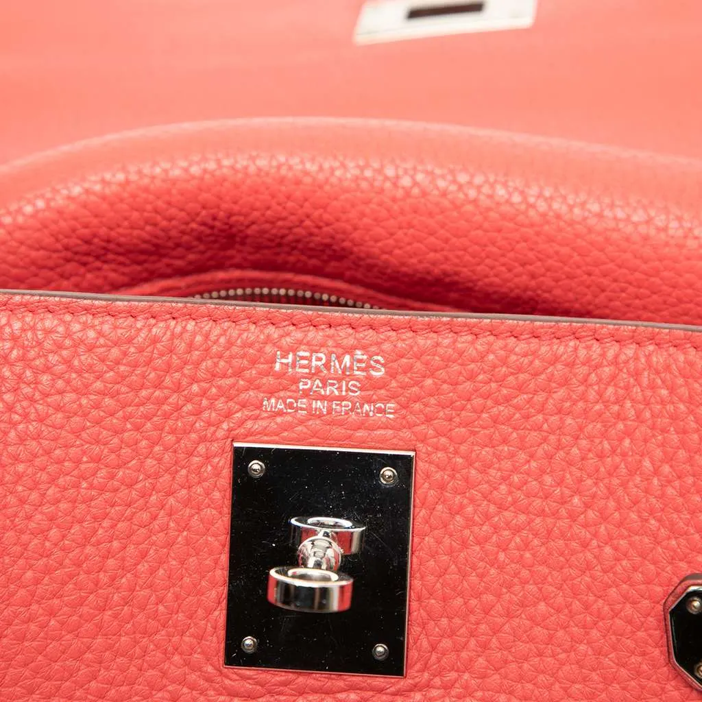 Hermès Clemence Kelly II Retourne 35 Red Leather Very good - Box View
