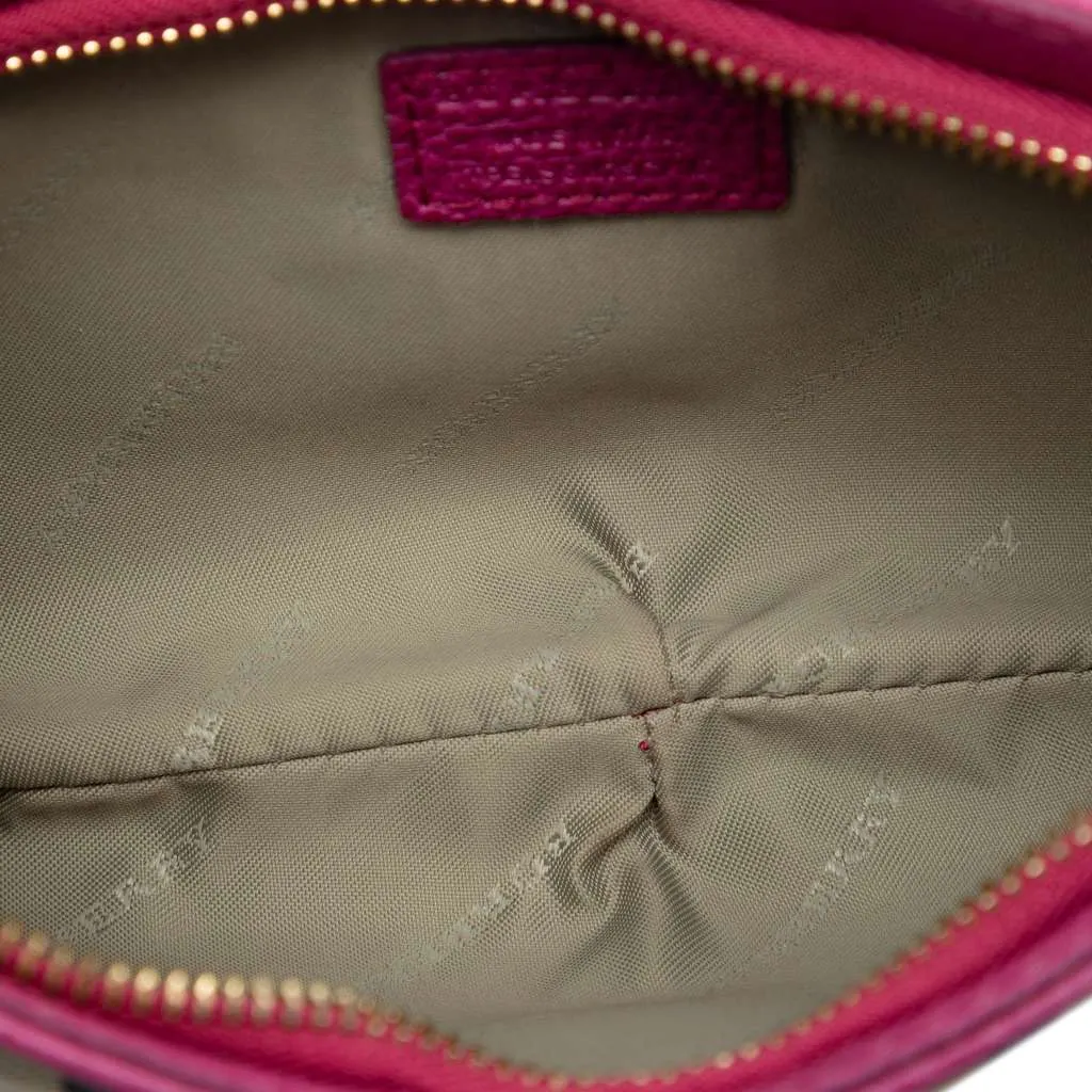 Burberry Haymarket Check Coated Canvas Clara Pochette Beige Canvas Very good - Model View