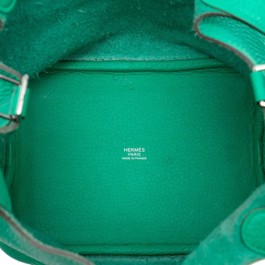 Hermès Clemence Picotin Lock 18 Green Leather Very good - Model View
