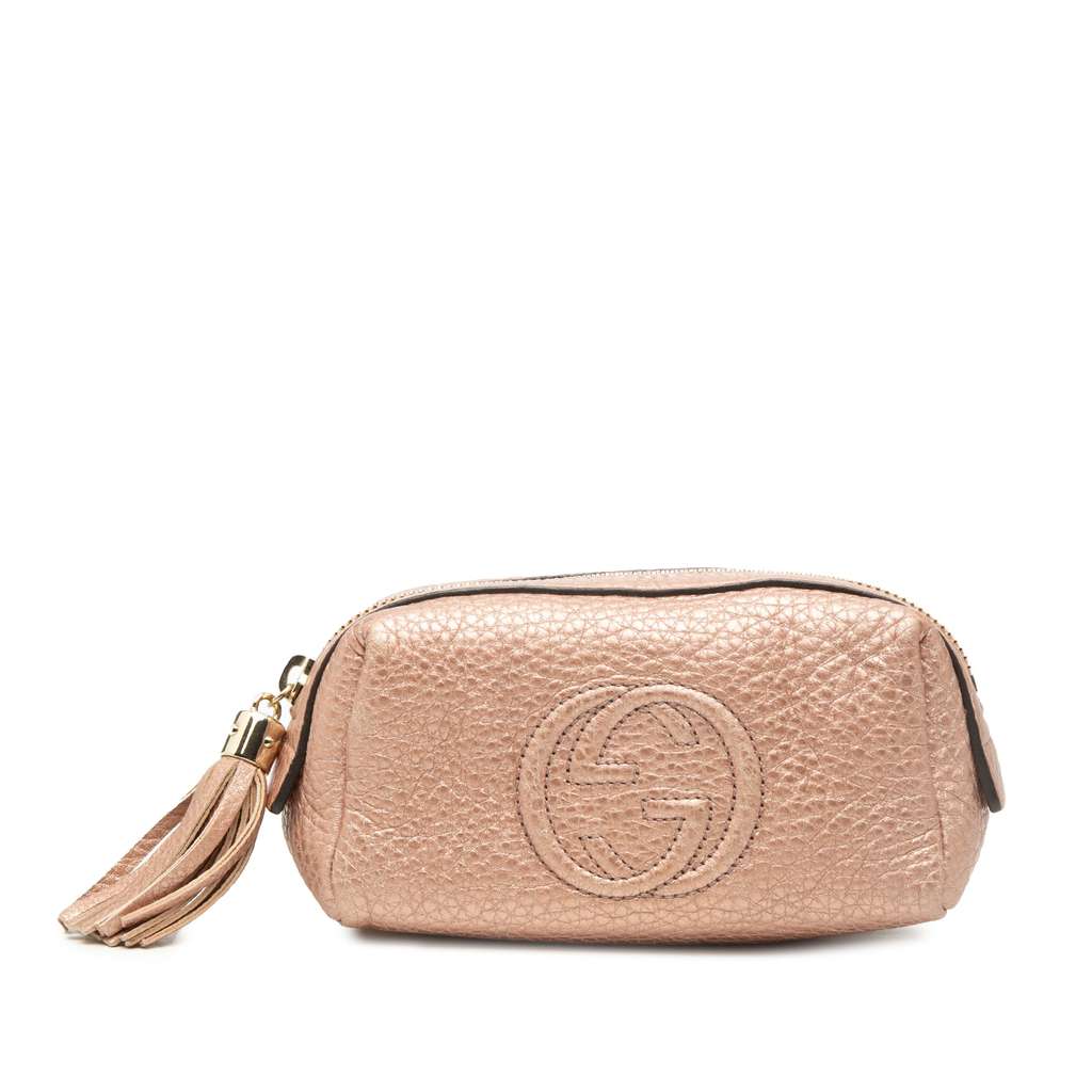 Gucci Leather Soho Cosmetic Pouch