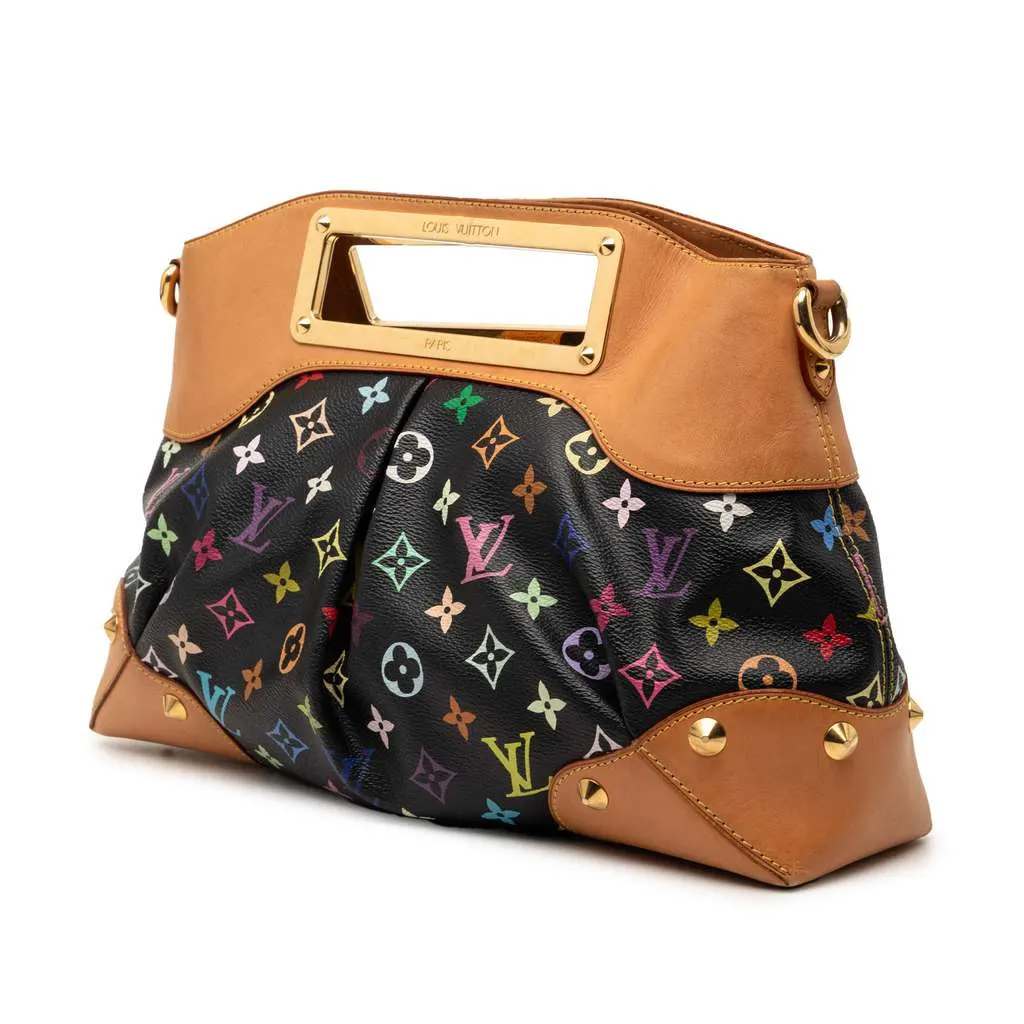 Louis Vuitton Monogram Multicolore Judy MM Black Canvas Very good - Back View