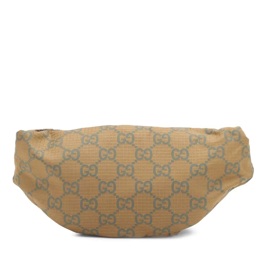 Gucci GG Ripstop Nylon Belt Bag Brown Very good - Back View