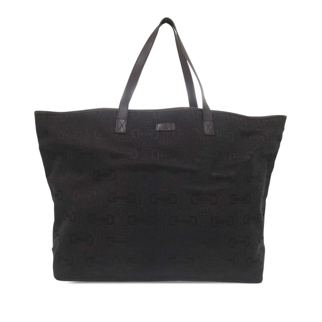 Gucci Large Horsebit Canvas Tote