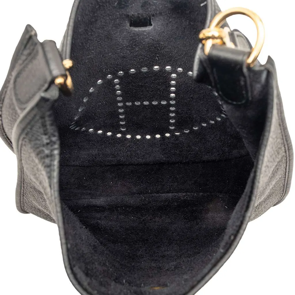 Hermès Clemence Evelyne I PM Black Leather Very good - Model View