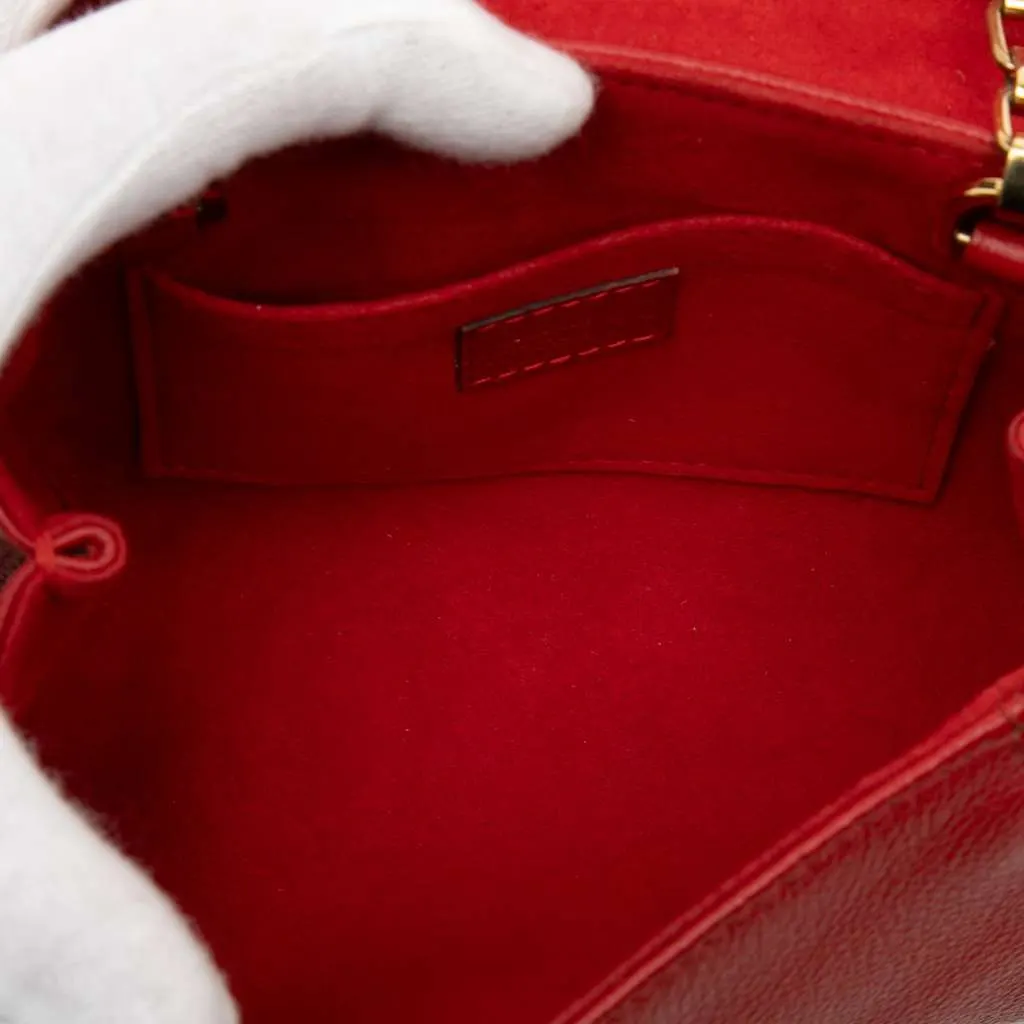 Louis Vuitton Monogram Empreinte Saint Germain BB Red Leather Very good - Model View