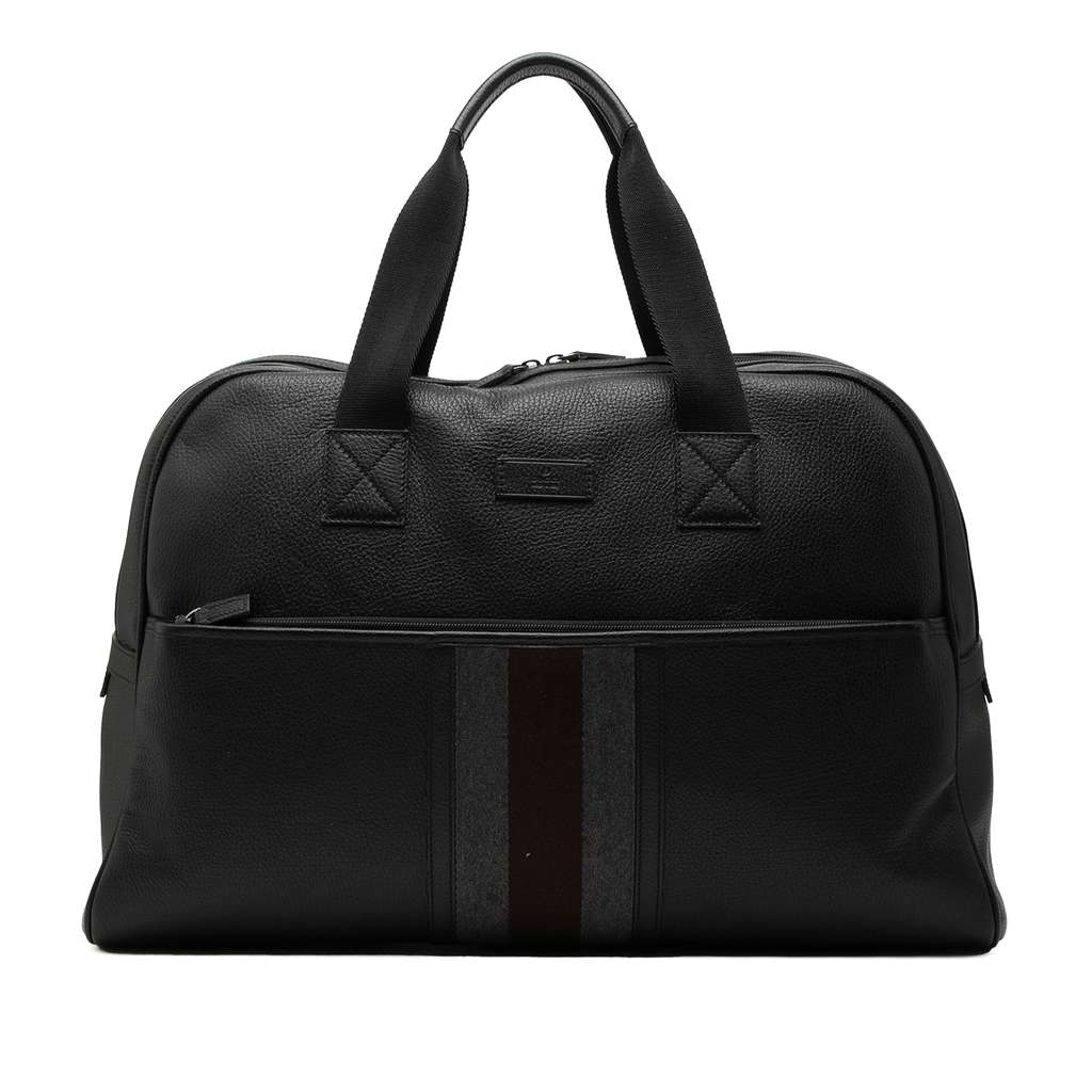 Gucci Web Leather Travel Bag