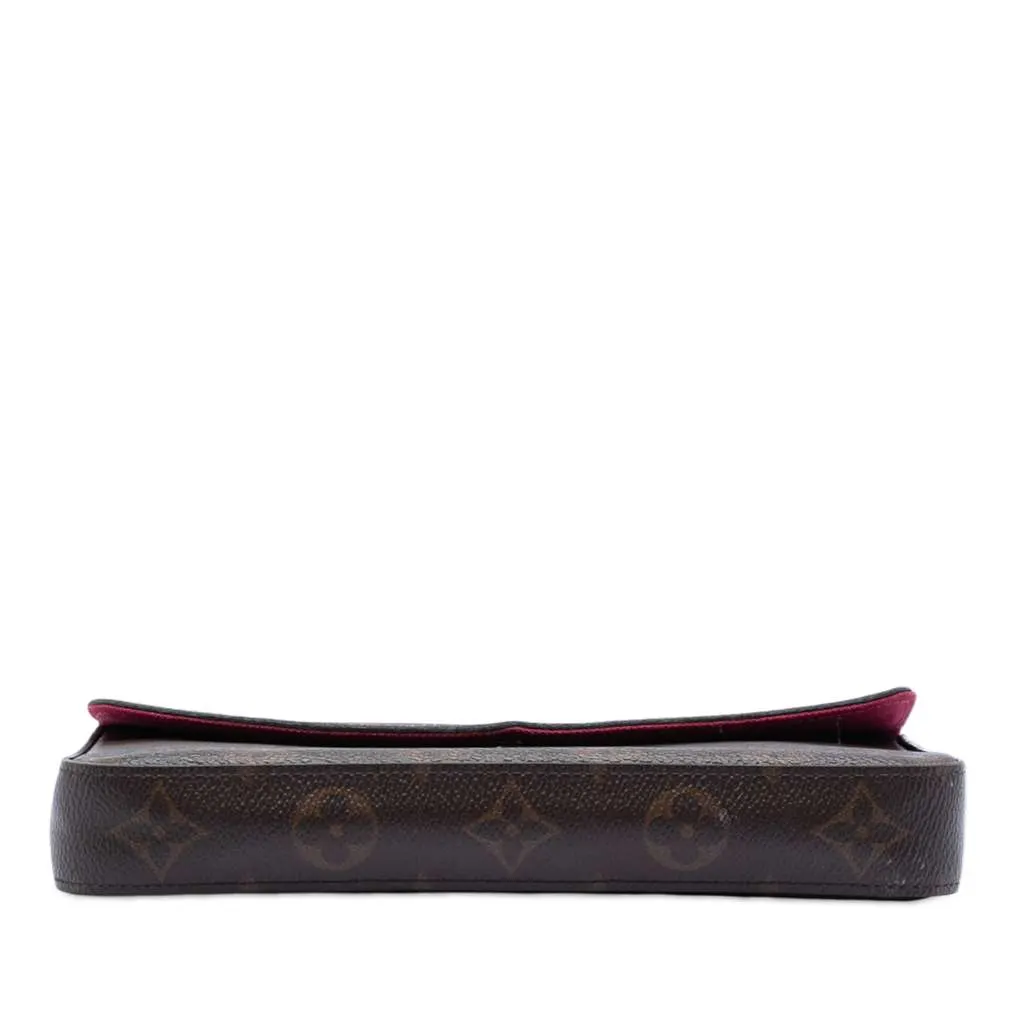 Louis Vuitton Monogram Pochette Felicie Brown Very good - Inside View