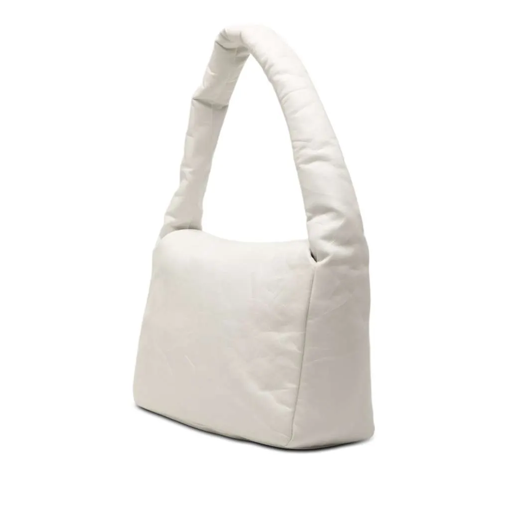 Balenciaga Small Calfskin Monaco Sling Shoulder Bag White Leather Very good - Back View