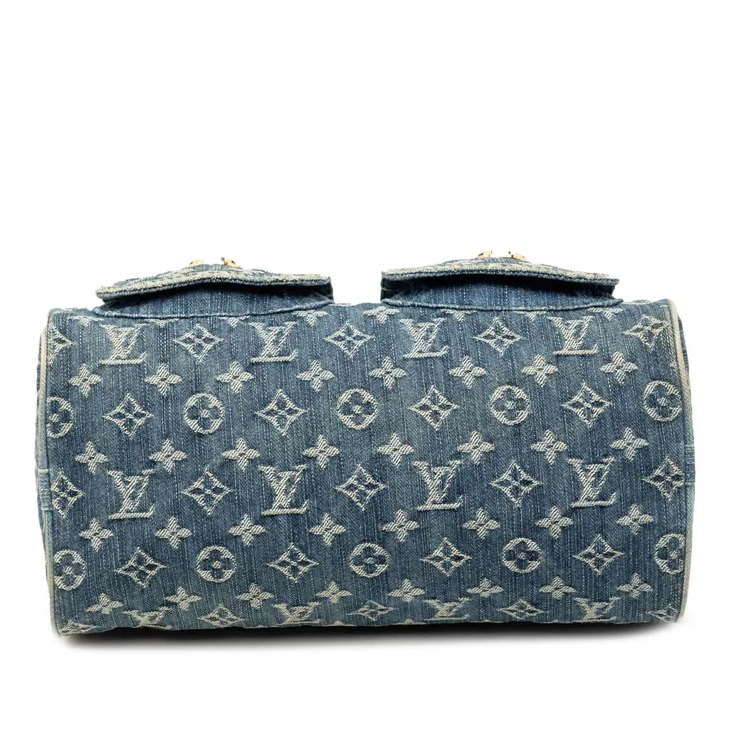 Louis Vuitton Monogram Denim Neo Speedy 30 Blue Denim Very good - Inside View