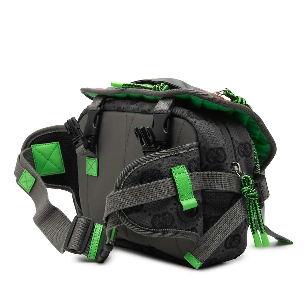 Gucci Small GG Nylon Backpack Green Very good - Back View