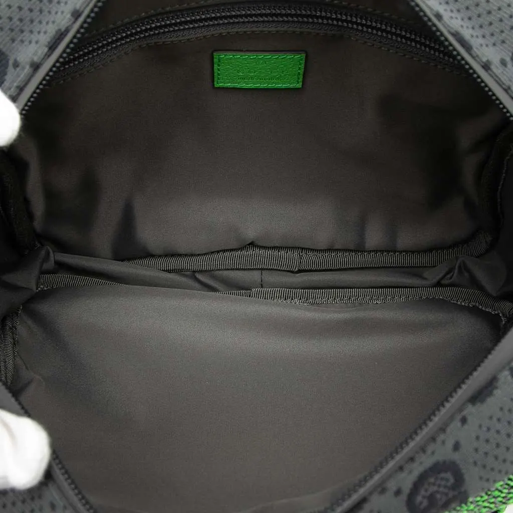 Gucci Small GG Nylon Backpack Green Very good - Model View