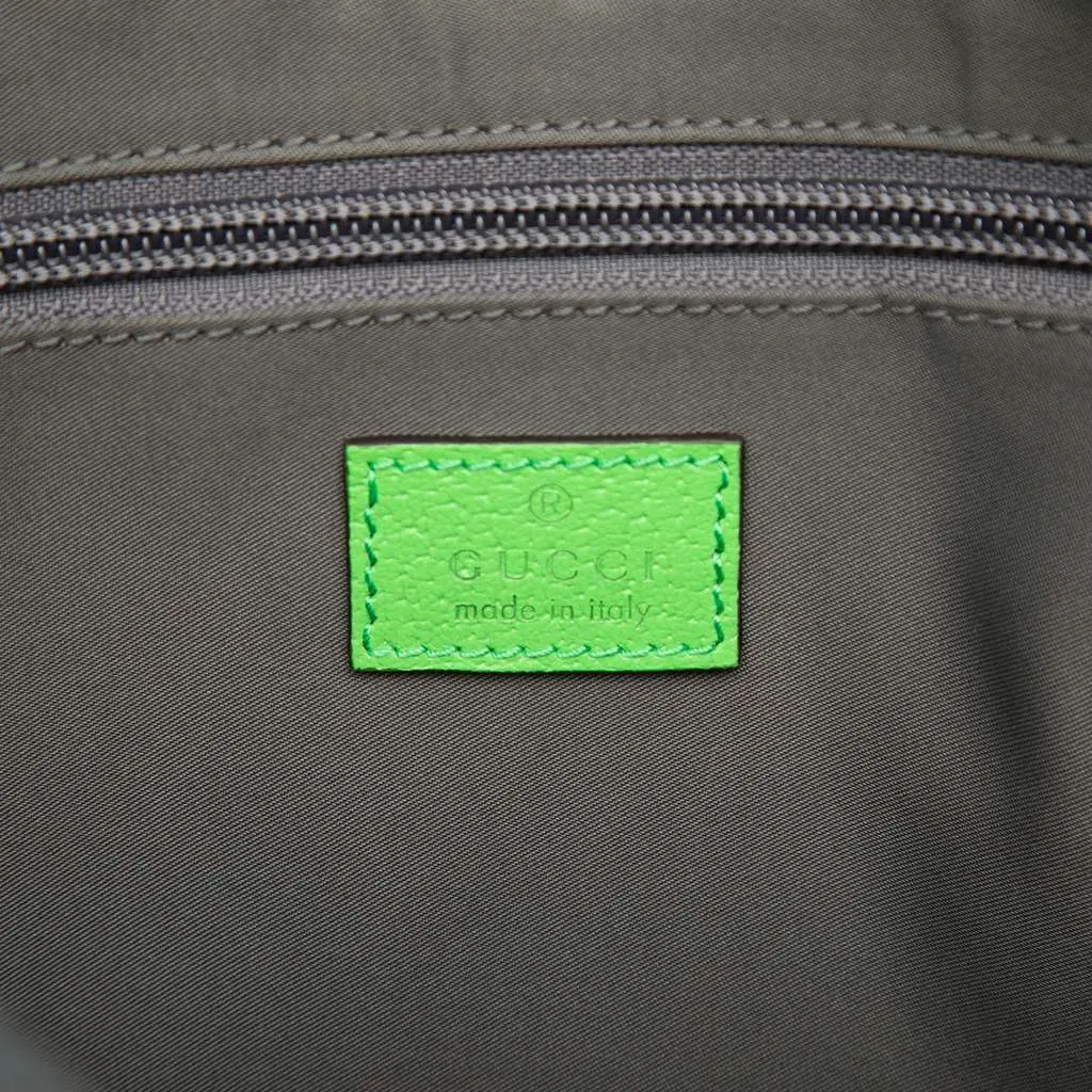 Gucci Small GG Nylon Backpack Green Very good - Box View