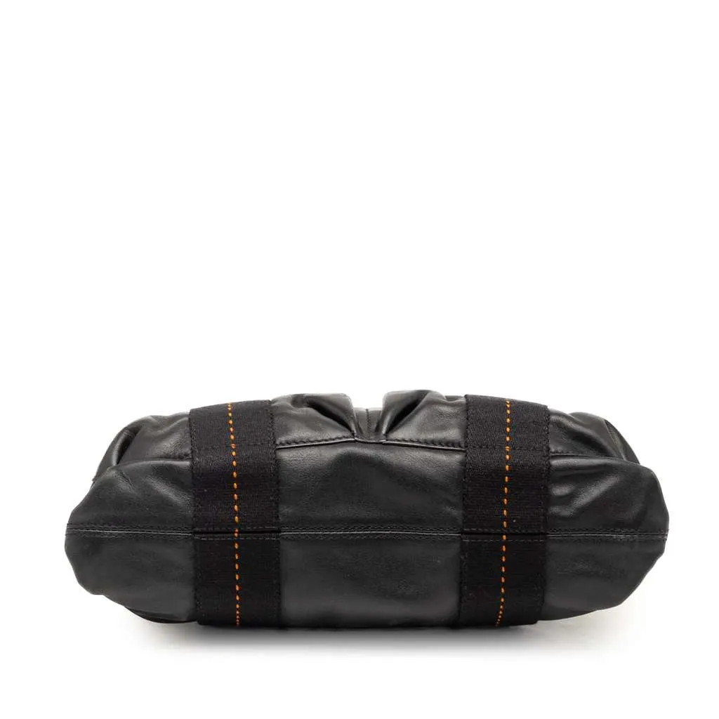 Hermès Caravan Horizontal PM Black Leather Good - Inside View