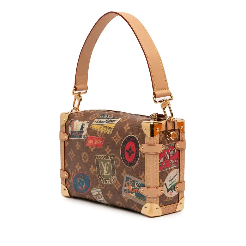 Louis Vuitton Monogram Flight Mode Side Trunk MM Brown Very good - Back View