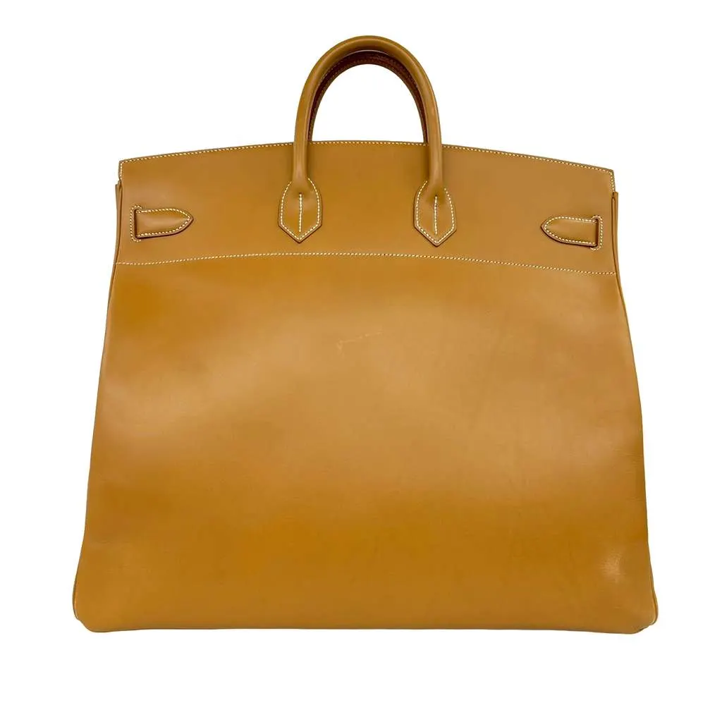 Hermès Vache HAC Birkin 50 Brown Leather Very good - Back View