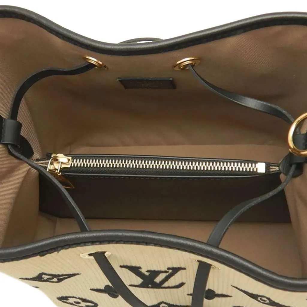 Louis Vuitton Monogram By the Pool Neonoe MM Brown Cotton Very good - Model View