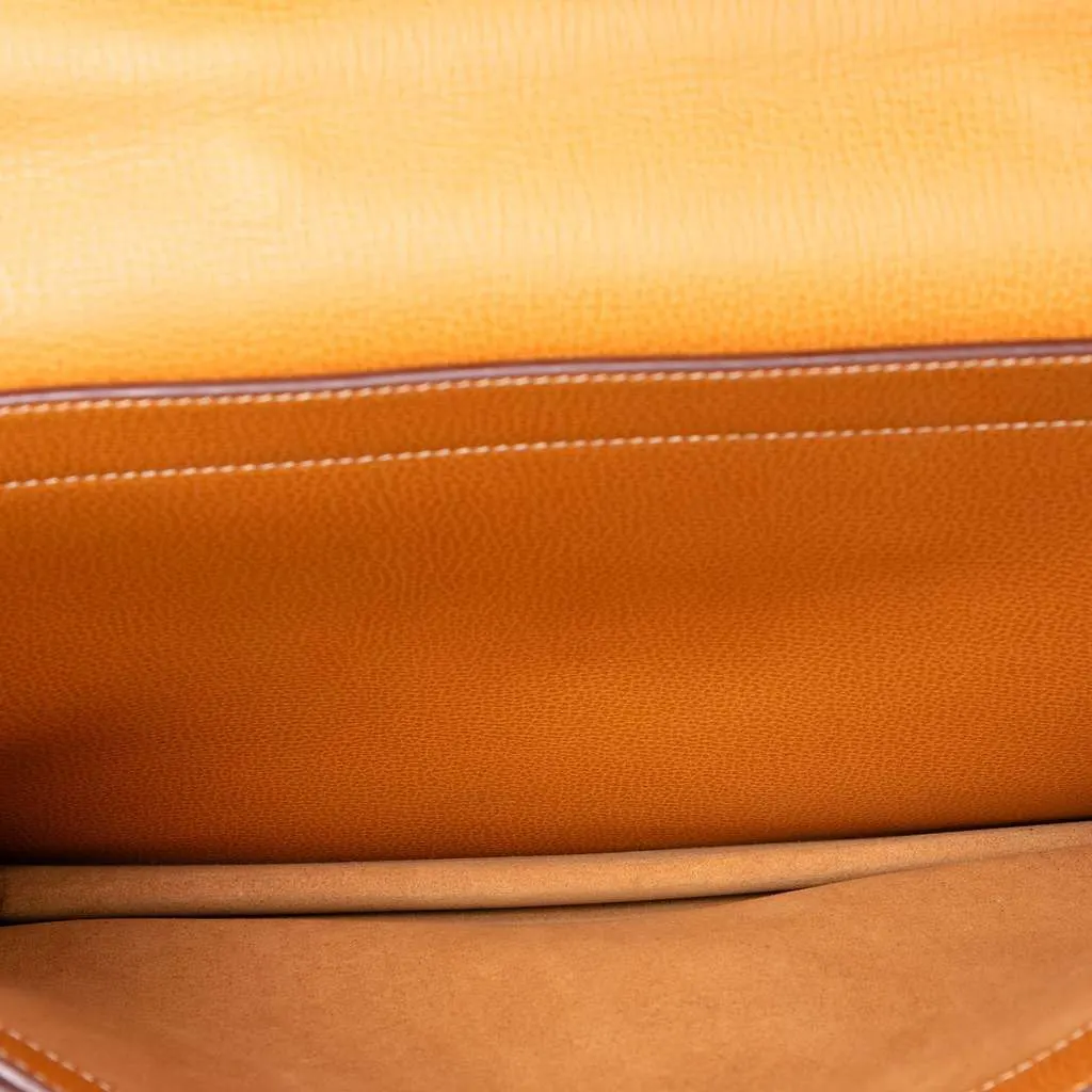 Hermès Barenia Sac a Depeches 38 Brown Leather Very good - Model View
