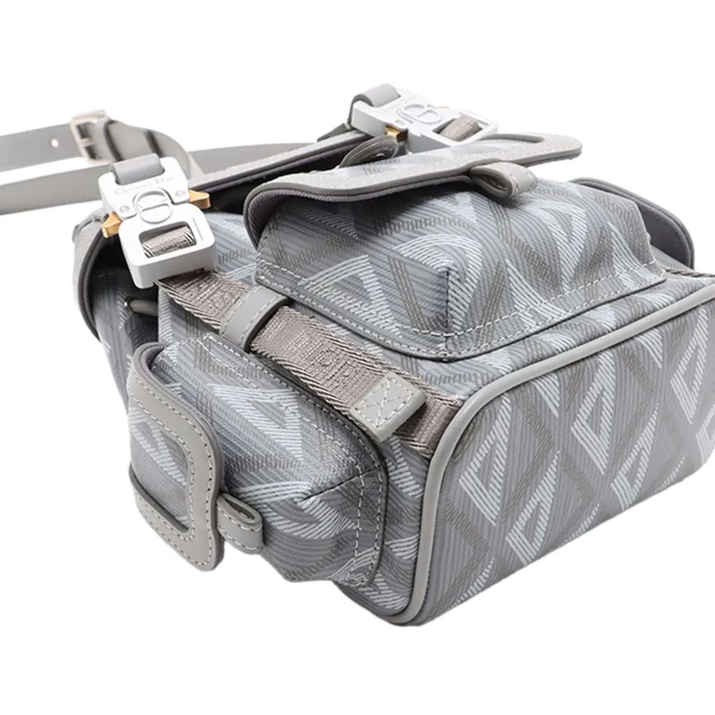 Dior Mini Coated Canvas CD Diamond Hit The Road Backpack Grey Canvas Very good - Inside View