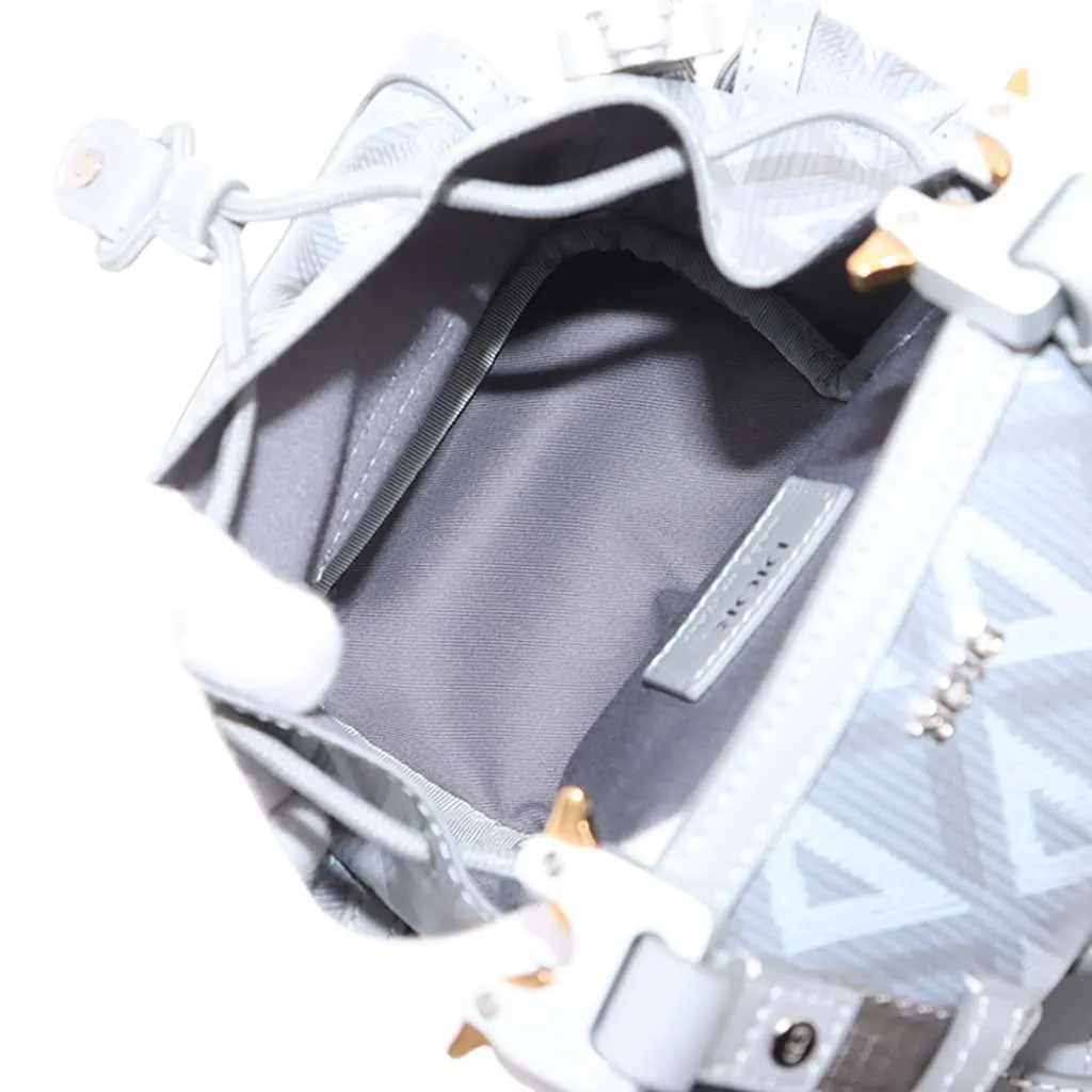 Dior Mini Coated Canvas CD Diamond Hit The Road Backpack Grey Canvas Very good - Box View