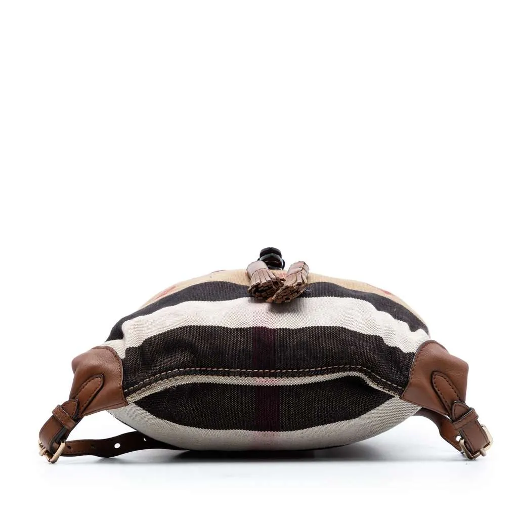 Burberry Mega Check Canvas Chiltern Hearts Backpack Brown Canvas Very good - Inside View