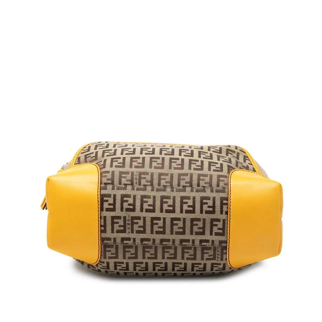 Fendi Zucchino Canvas Chef Front Pocket Shopping Tote Beige Canvas Very good - Inside View