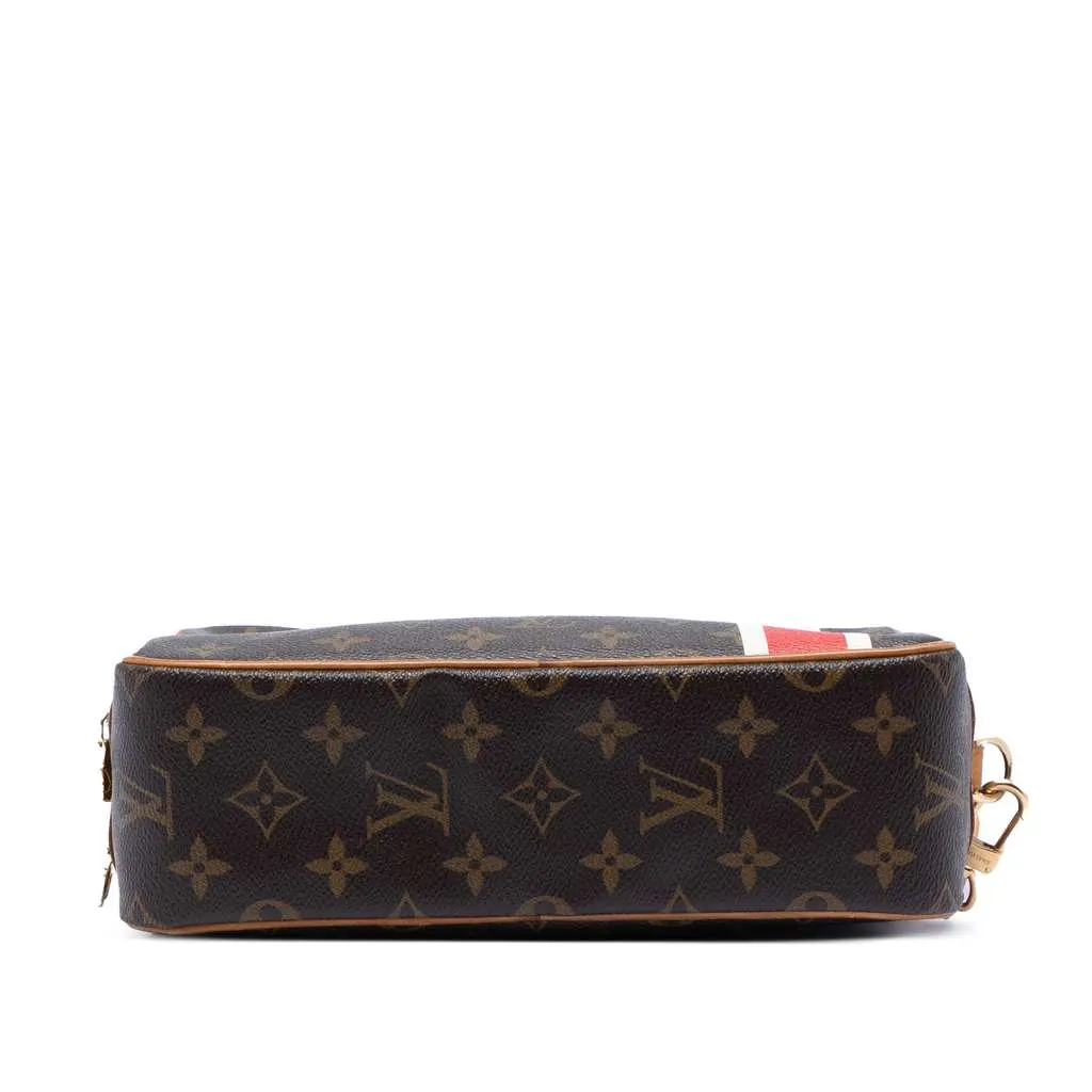 Louis Vuitton Monogram China Run Pavel Clutch Brown Very good - Inside View