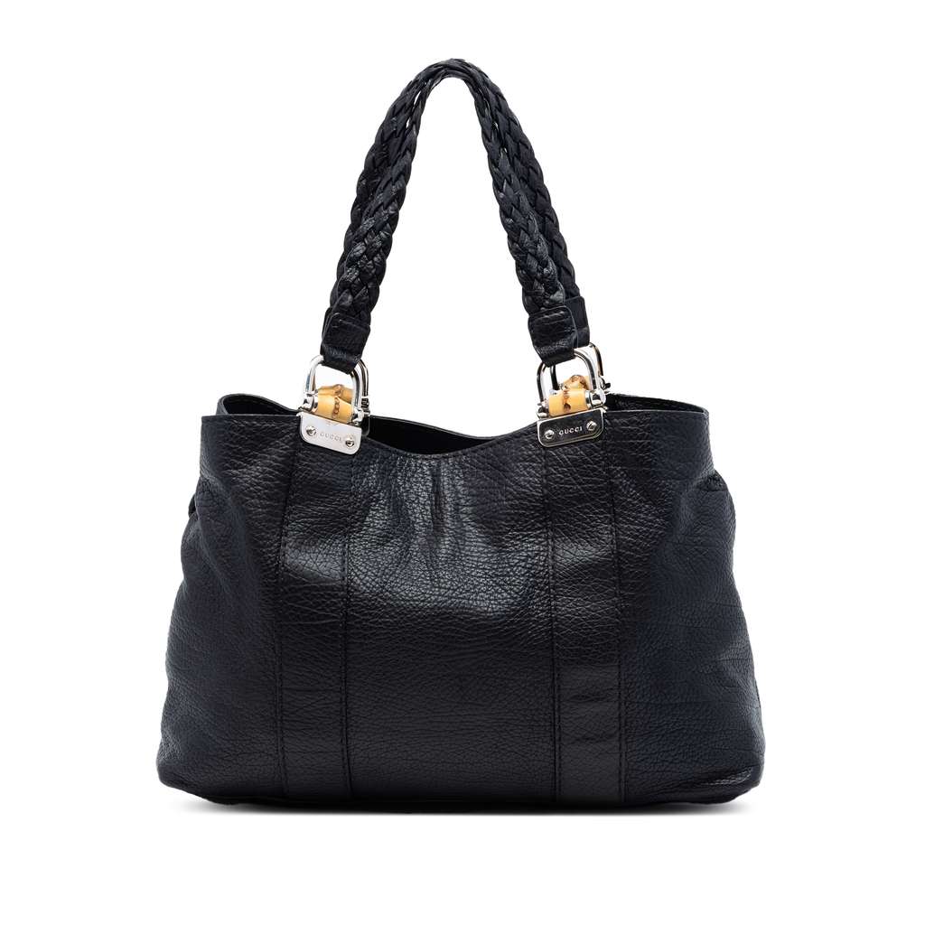 Gucci Leather Bamboo Libeccio Tote