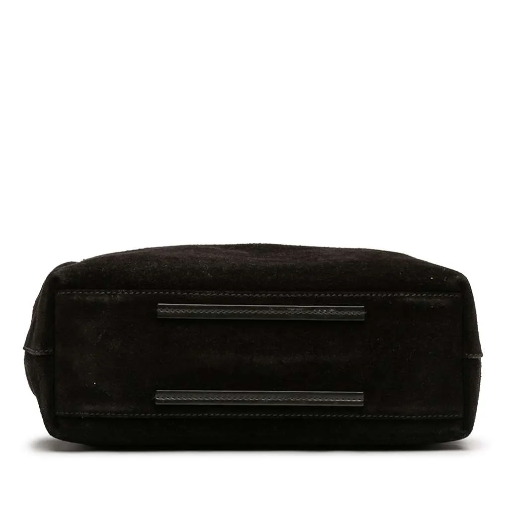 Gucci GG Suede Gifford Tote Black Leather Very good - Inside View