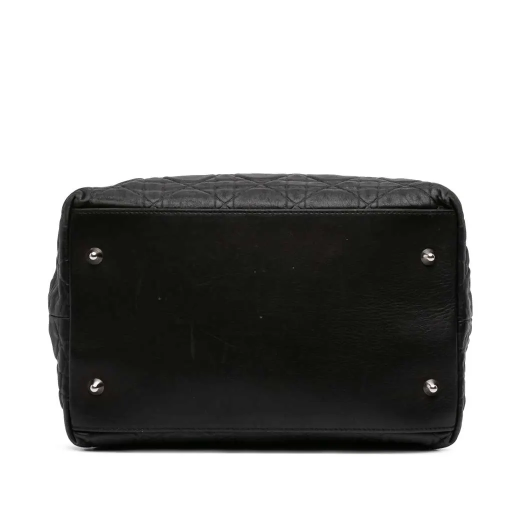 Dior Lambskin Cannage Soft Lady Dior Black Leather Very good - Inside View