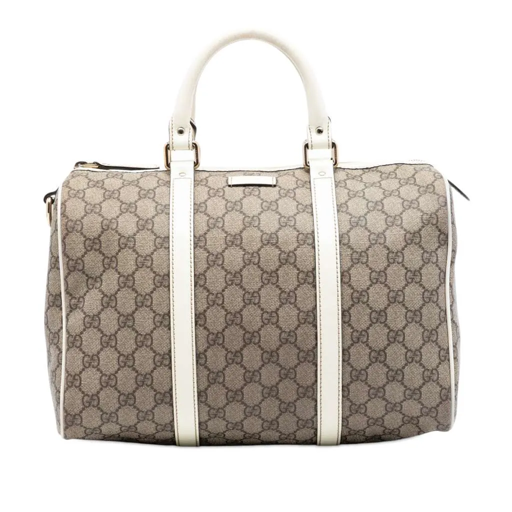Gucci Medium GG Supreme Joy Boston Bag Beige Canvas Very good - Front View