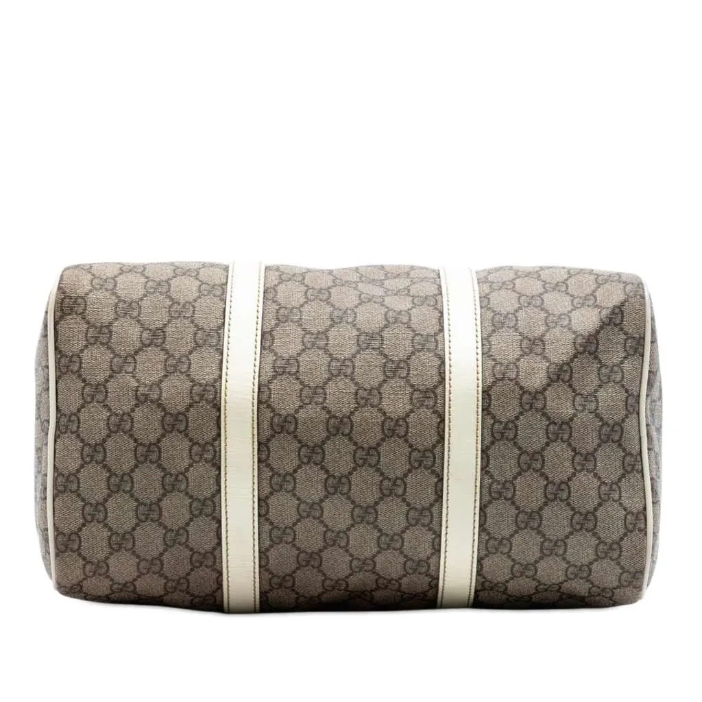 Gucci Medium GG Supreme Joy Boston Bag Beige Canvas Very good - Inside View
