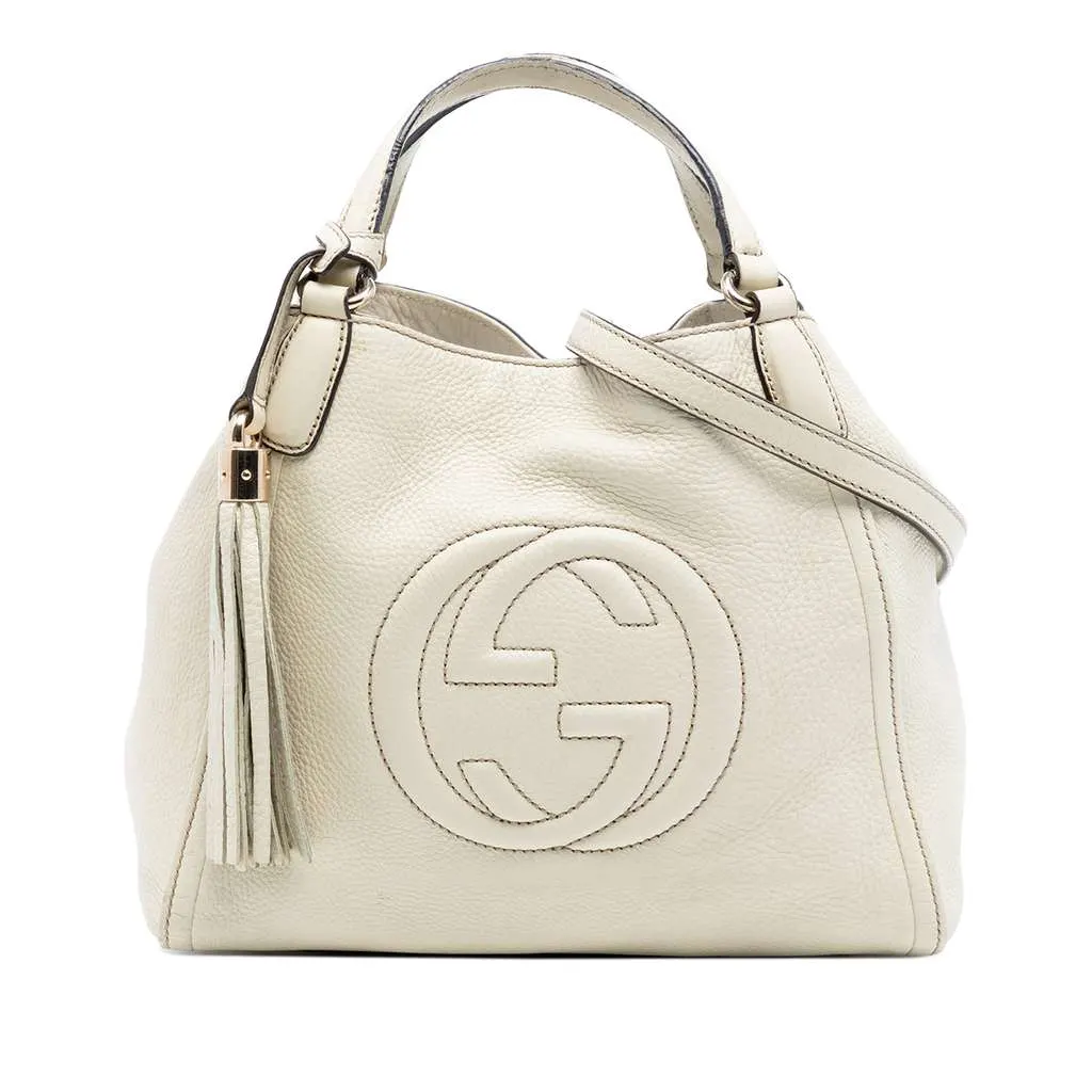Gucci Small Leather Soho Satchel Brown Leather Very good - Front View
