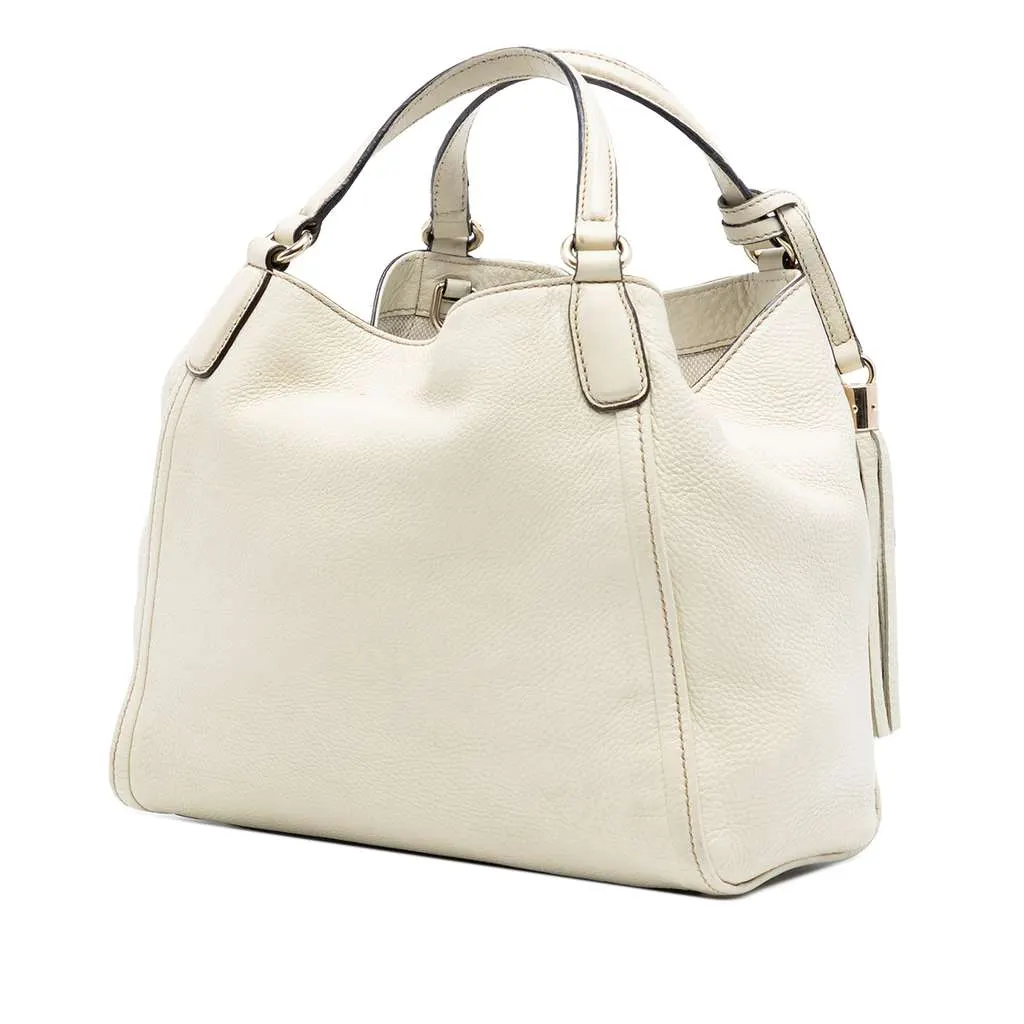 Gucci Small Leather Soho Satchel Brown Leather Very good - Back View