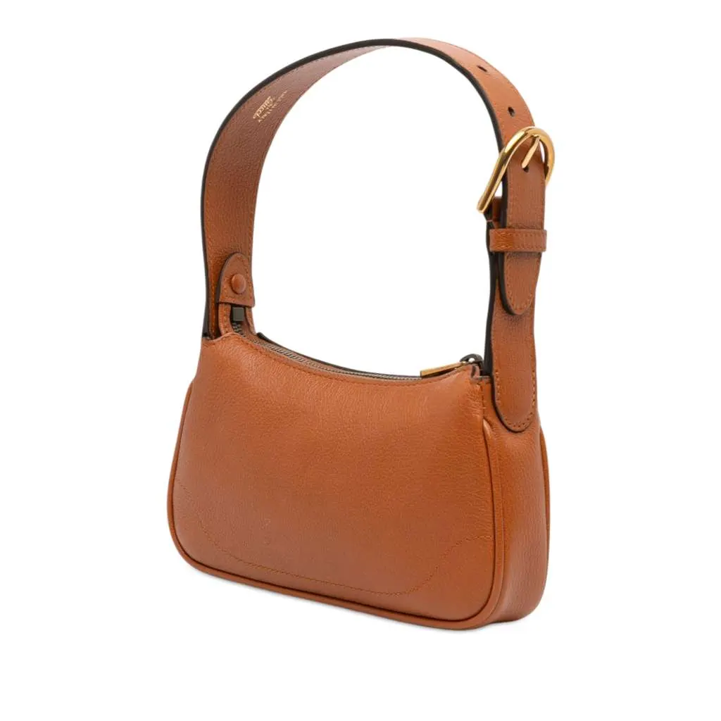 Gucci Mini Leather Aphrodite Shoulder Bag Brown Leather Very good - Back View