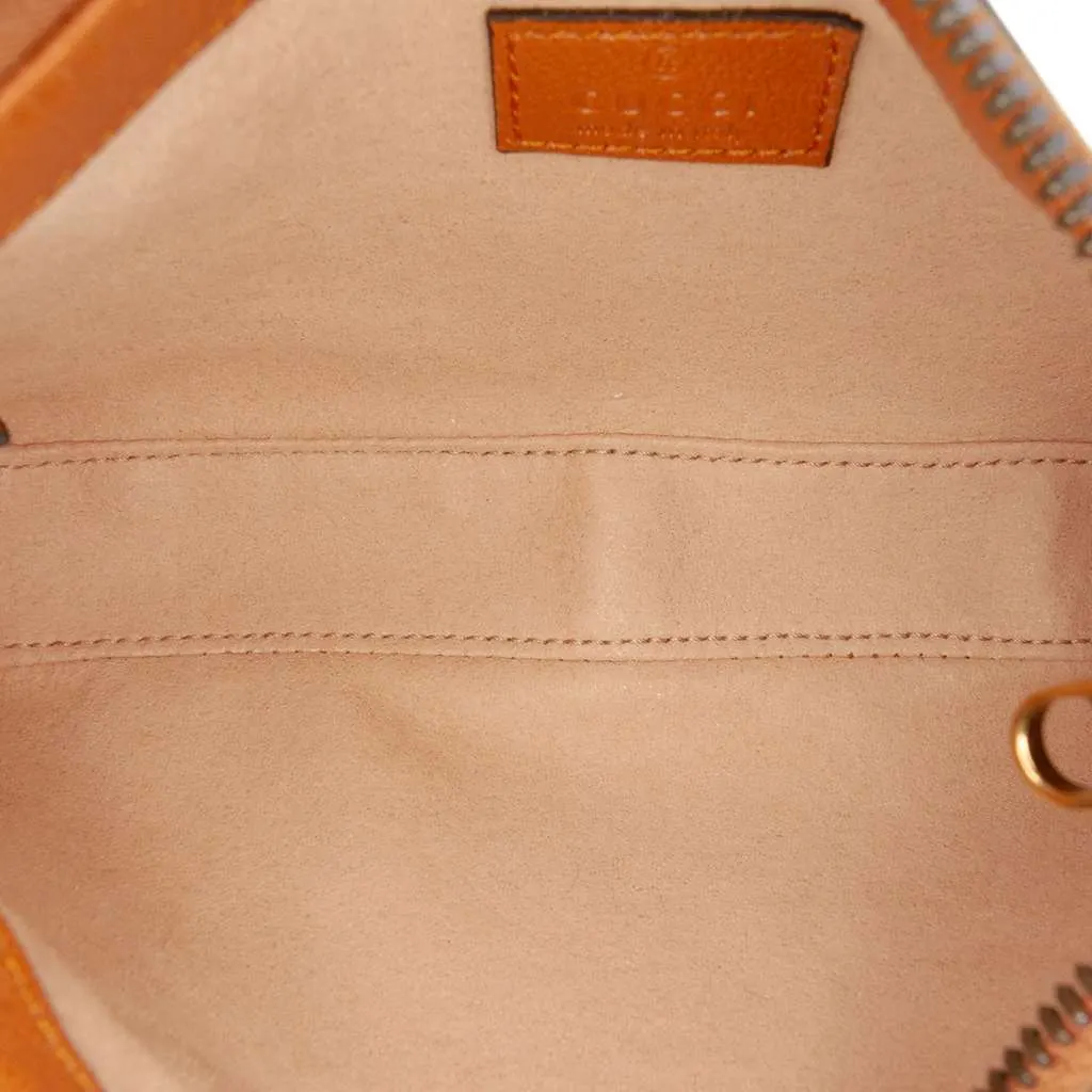 Gucci Mini Leather Aphrodite Shoulder Bag Brown Leather Very good - Model View