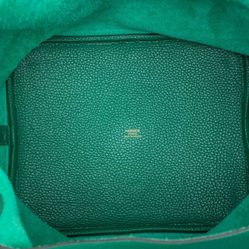 Hermès Clemence Picotin Lock 26 Green Leather Very good - Model View
