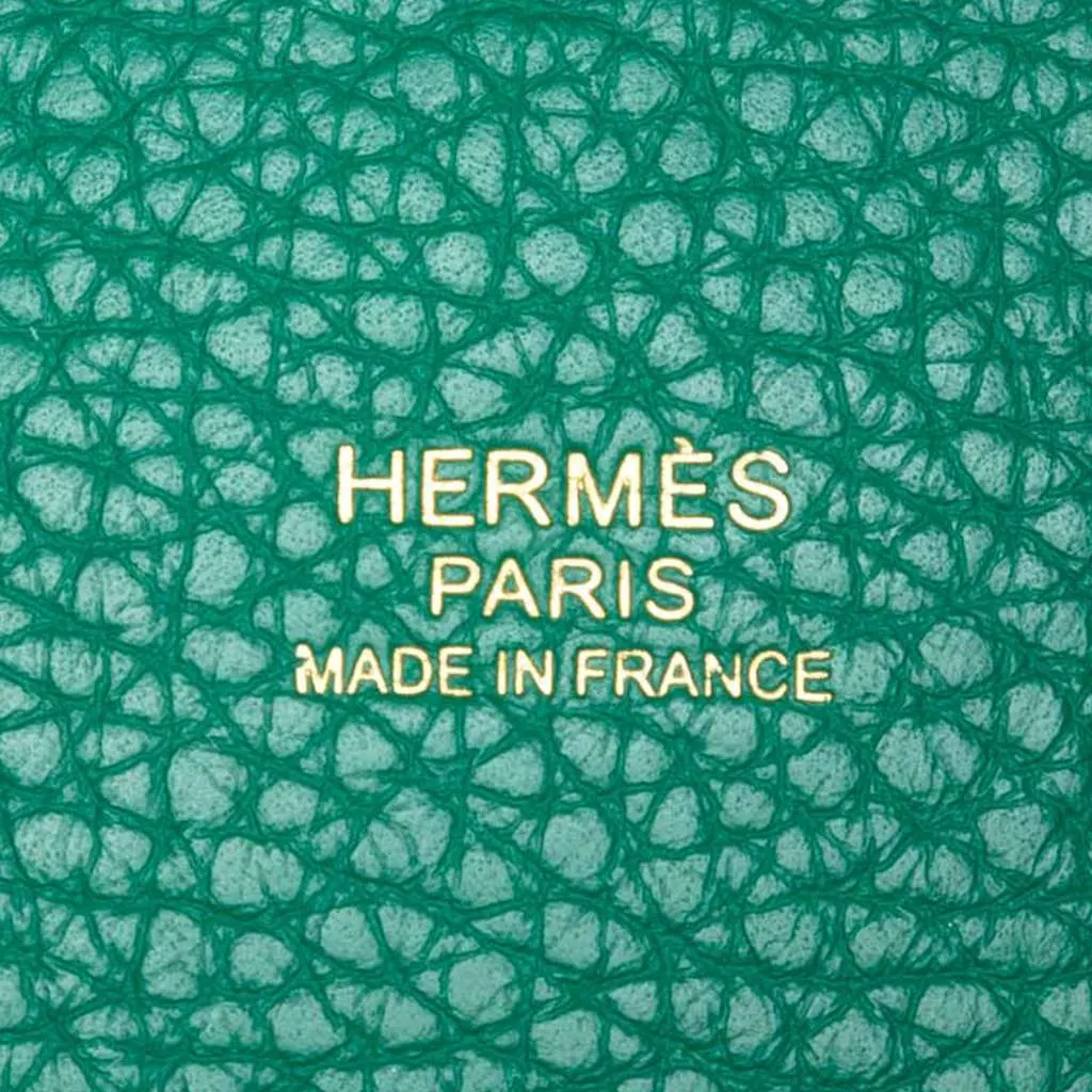 Hermès Clemence Picotin Lock 26 Green Leather Very good - Box View