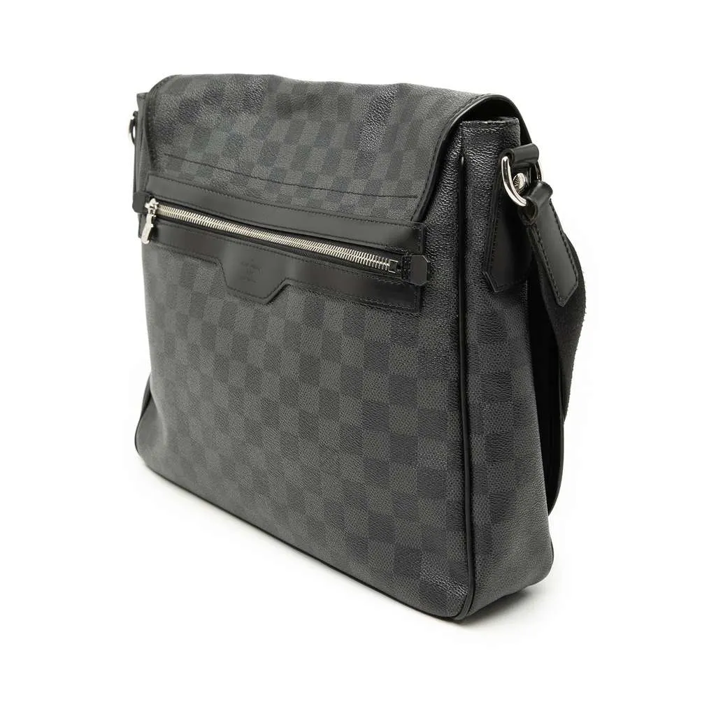 Louis Vuitton Damier Graphite Daniel MM Black Canvas Very good - Back View