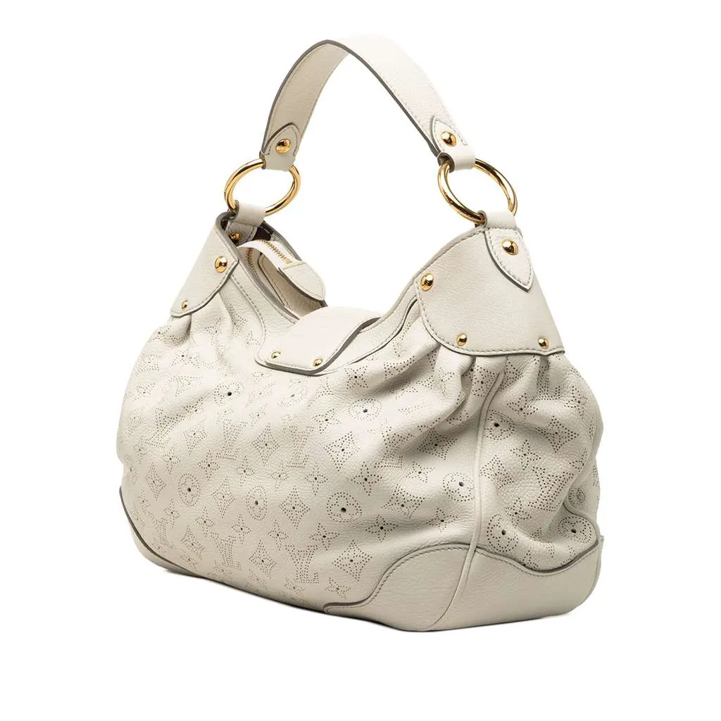 Louis Vuitton Monogram Mahina Solar PM White Leather Very good - Back View