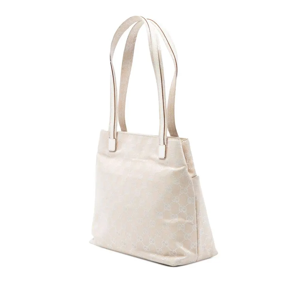 Gucci GG Canvas Tote Beige Canvas Very good - Back View