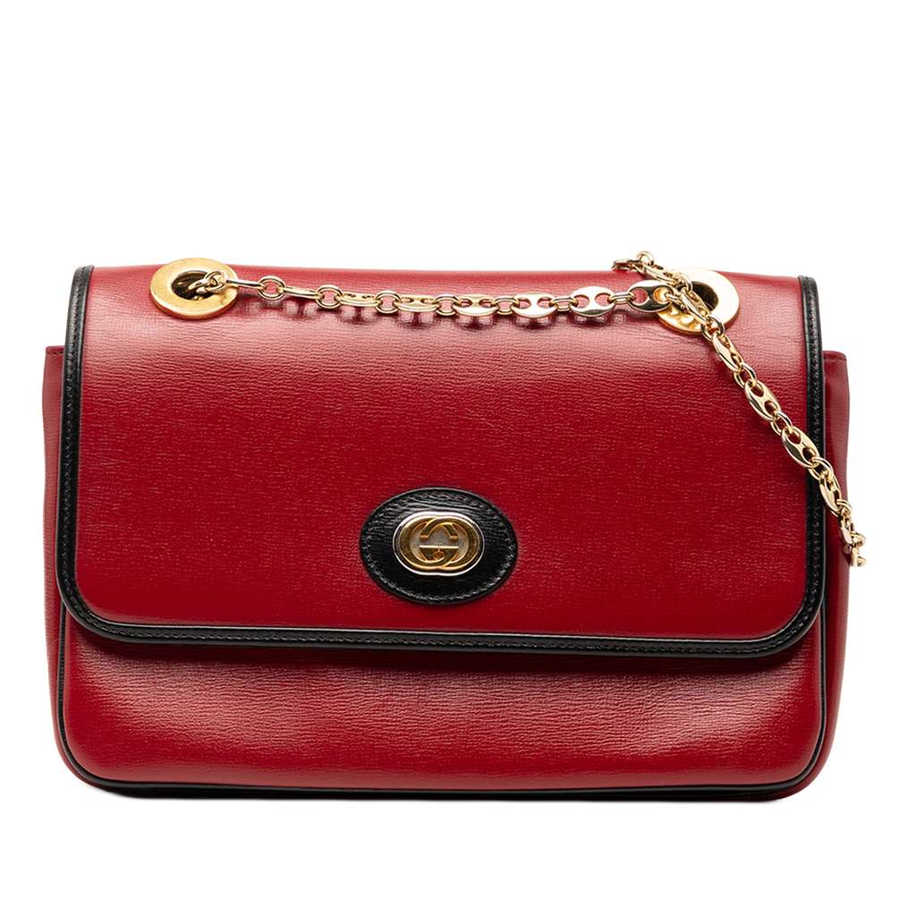 Gucci Small Leather Marina Chain Shoulder Bag