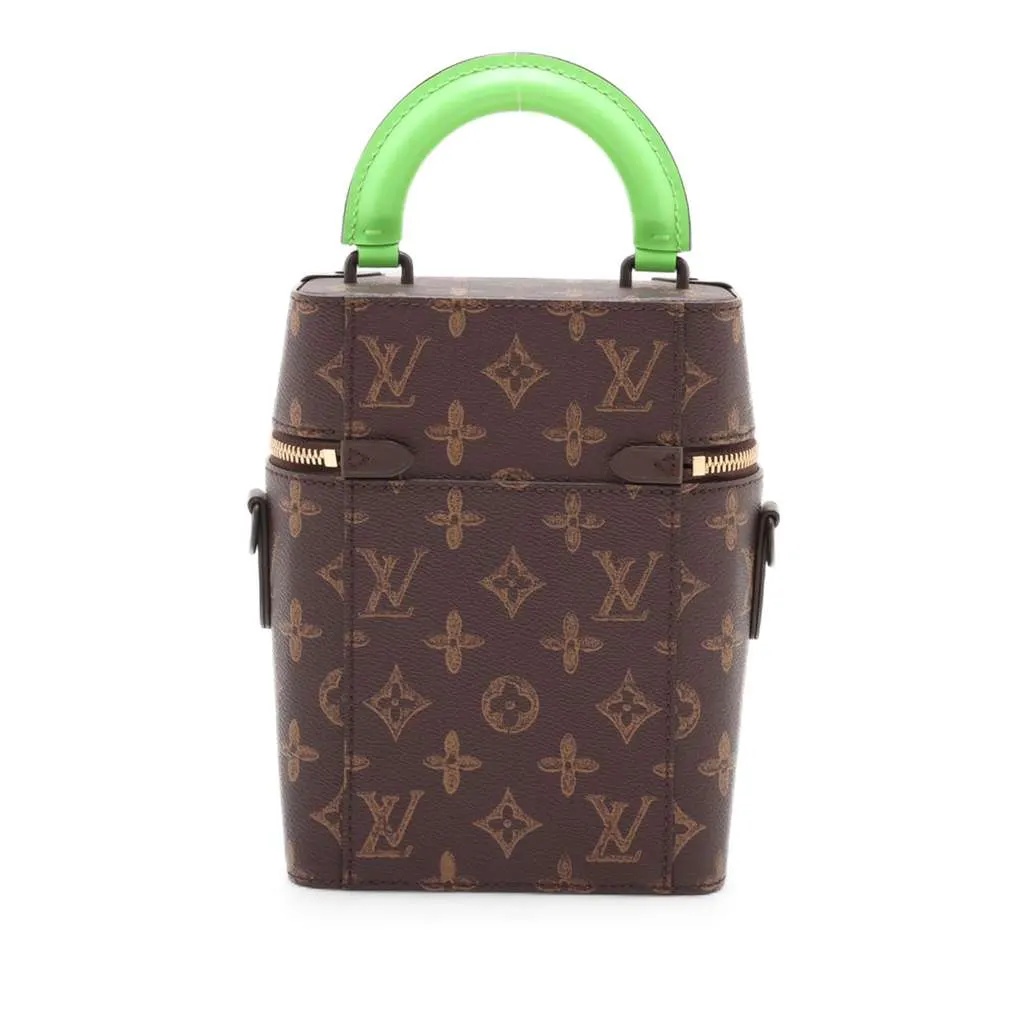 Louis Vuitton Monogram No7 Vertical Box Trunk Brown Very good - Back View