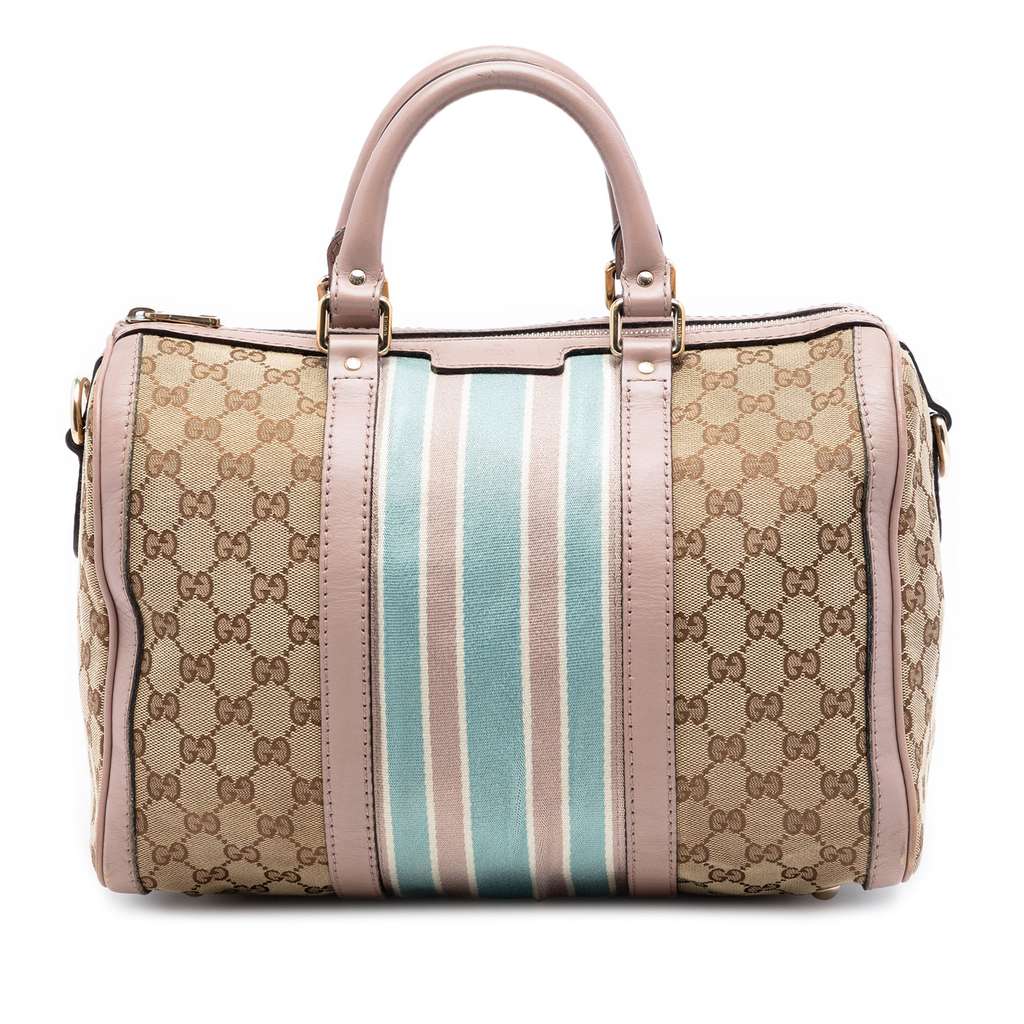 Gucci Medium GG Canvas Web Joy Boston Bag