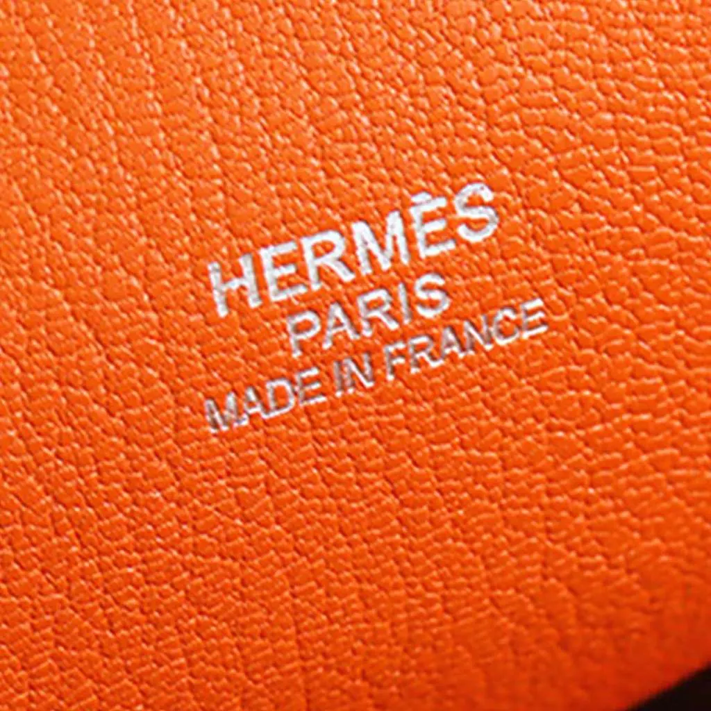 Hermès Clemence Jypsiere 34 Orange Leather Very good - Box View