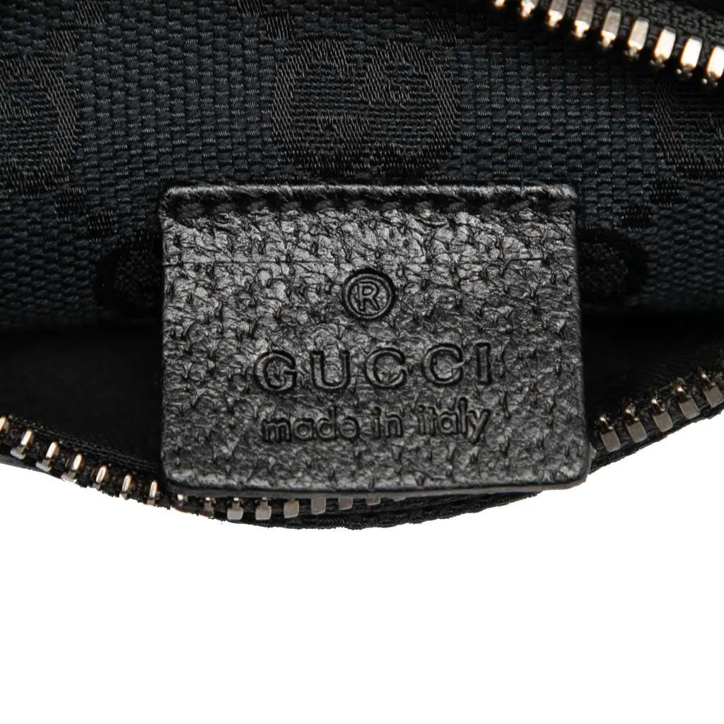 Gucci GG Canvas Double Pocket Belt Bag Blue Canvas Very good - Box View