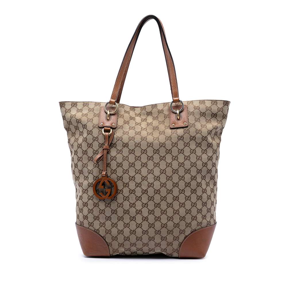 Gucci Large GG Canvas GG Charm Tote